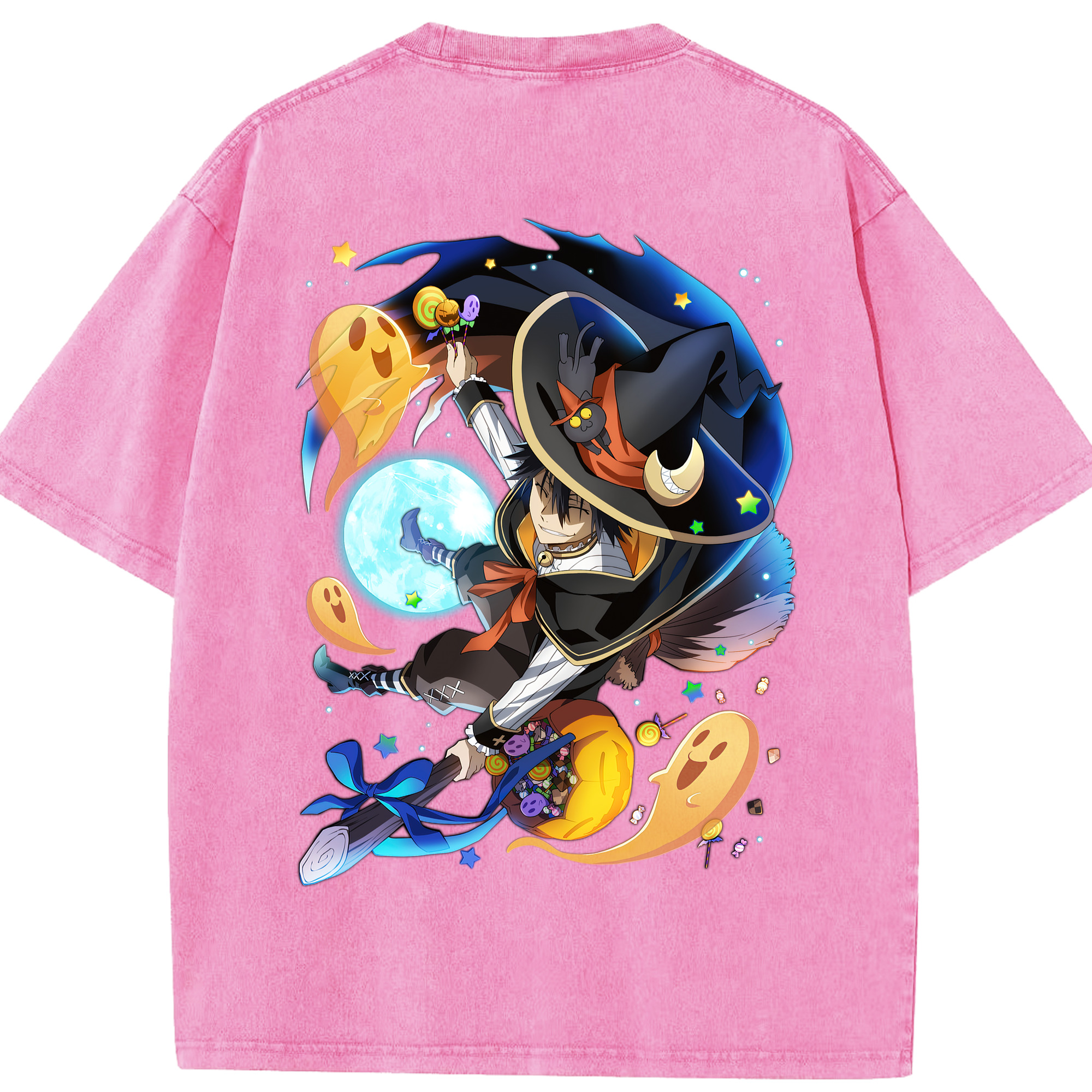（画像用） 文豪ストレイドッグス Bungo Stray Dogs 綿100% ヴィンテージ風 半袖Tシャツ（背面プリント）